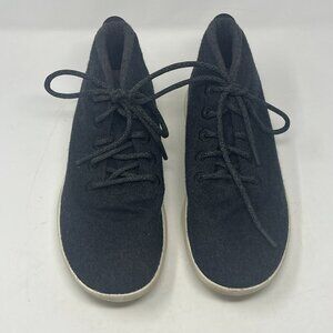 Allbirds Wool Runner Up Mizzles shoes men's 12 navy grey wool high top sneakers